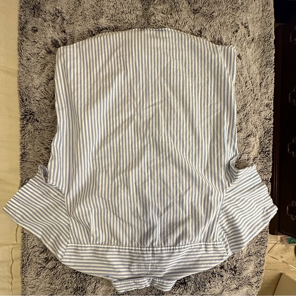 Striped Penguin Short Sleeve Button Down - Picture 2 of 2